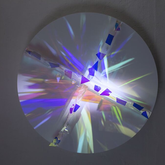 Lichtscheibe mit Splitterkreuz